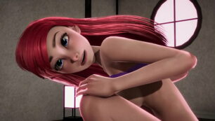 Redheaded Little Mermaid Ariel gets creampied by Jasmine - Disney Porn